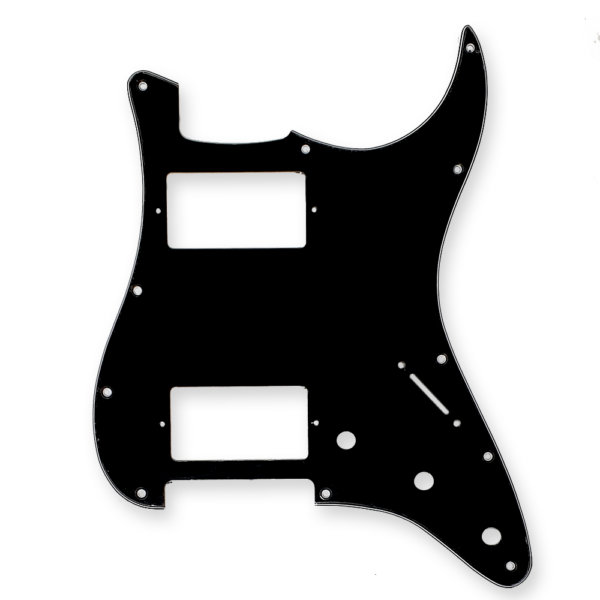 Stratocaster slagplaat zwart 2x humbucker