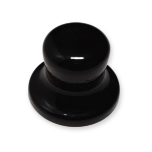 Top hat knop wood black