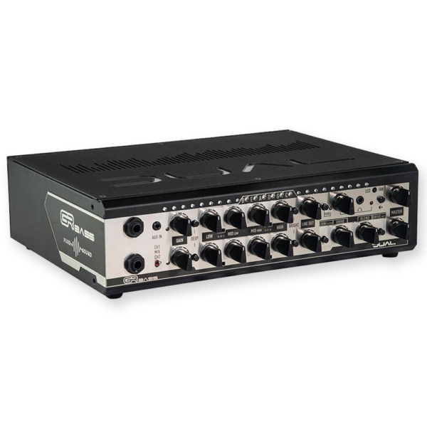 GRbass DUAL 1400 basversterker head 2x700W 2 channel