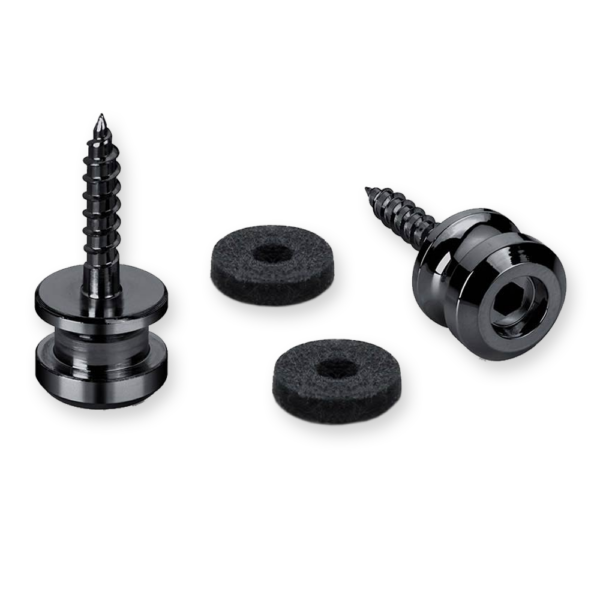 Schaller 24060400 straplock button set blackchrome 18mm