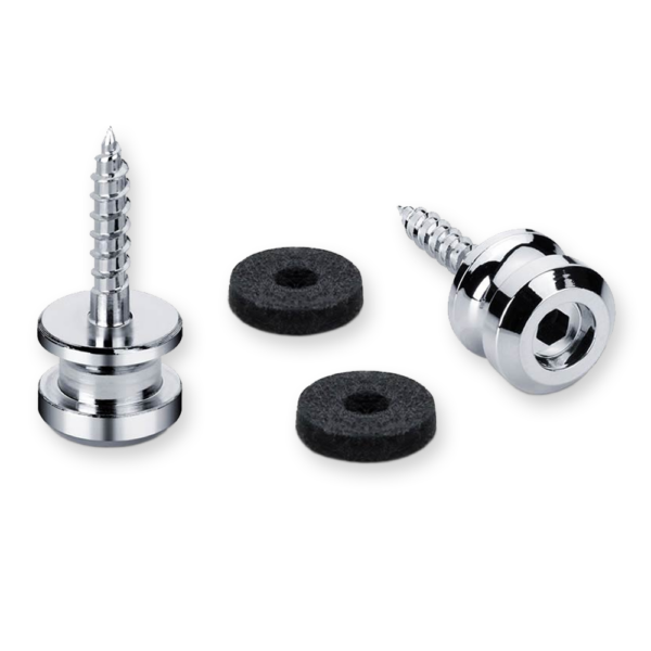 Schaller straplock button set chrome 18mm
