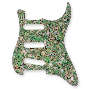 Slagplaat stratocaster green cream shell