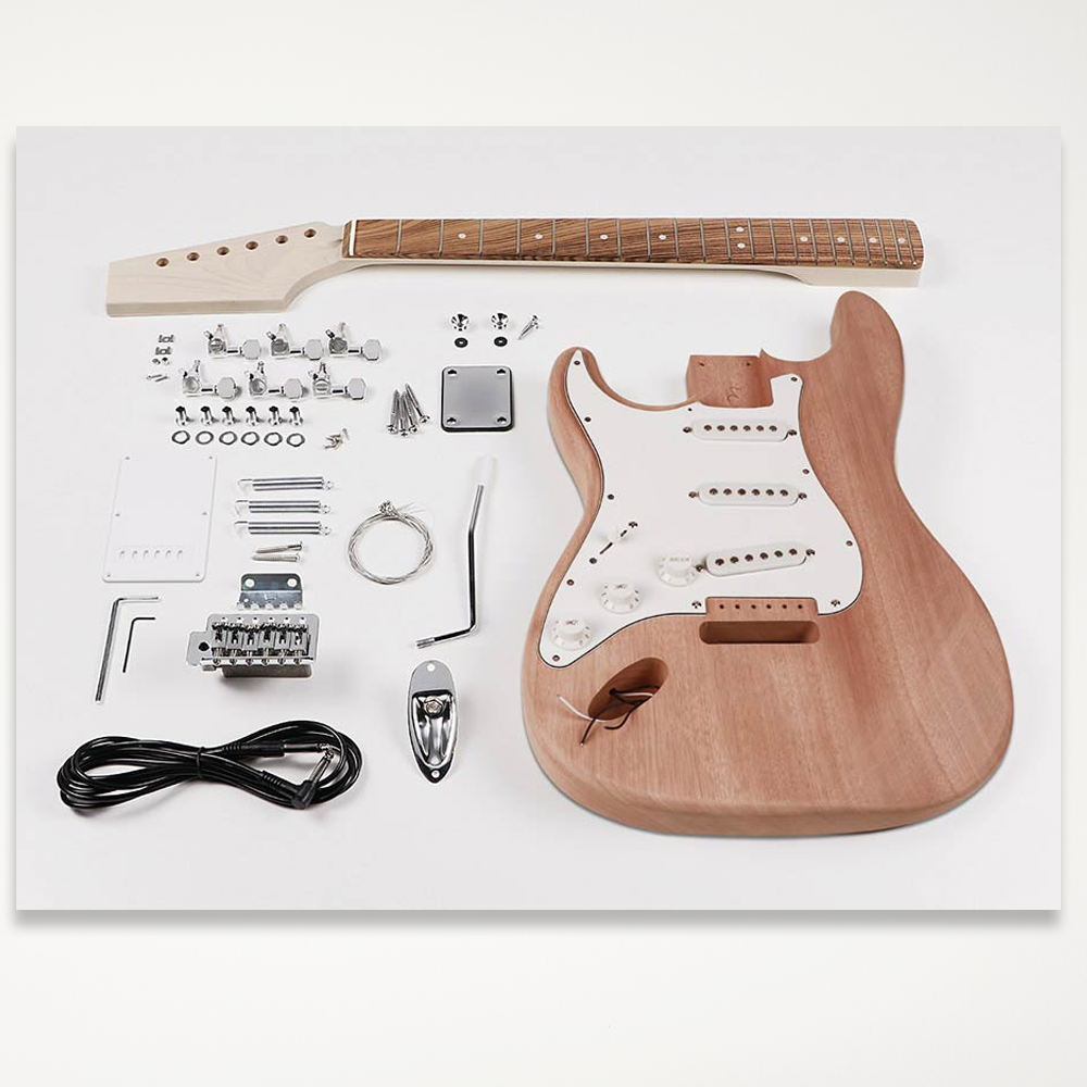 Boston gitaar zelfbouw kit stratocaster linkshandig -