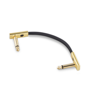 Rockboard PC-F-10-GD flat patch cable gold black 10 cm