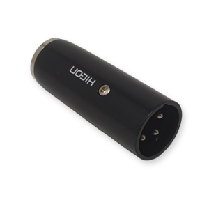 Hicon X3MX3-MM adapter mini XLR male-XLR male zwart
