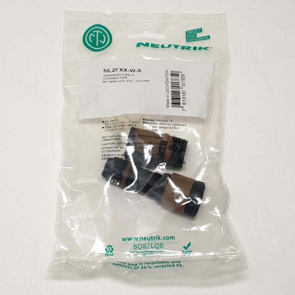 Neutrik NL2FXX-W-S Speakon connector 2-polig - Afbeelding 7