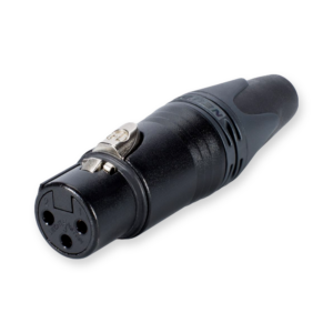 Neutrik NC3FXX-B female XLR connector zwart