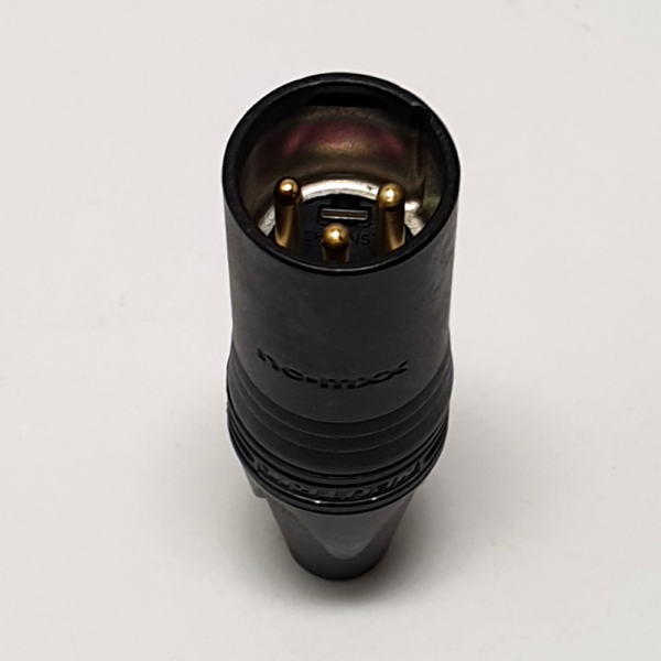 Neutrik NC3MXXB XLR connector plug male gold contacts - Afbeelding 4