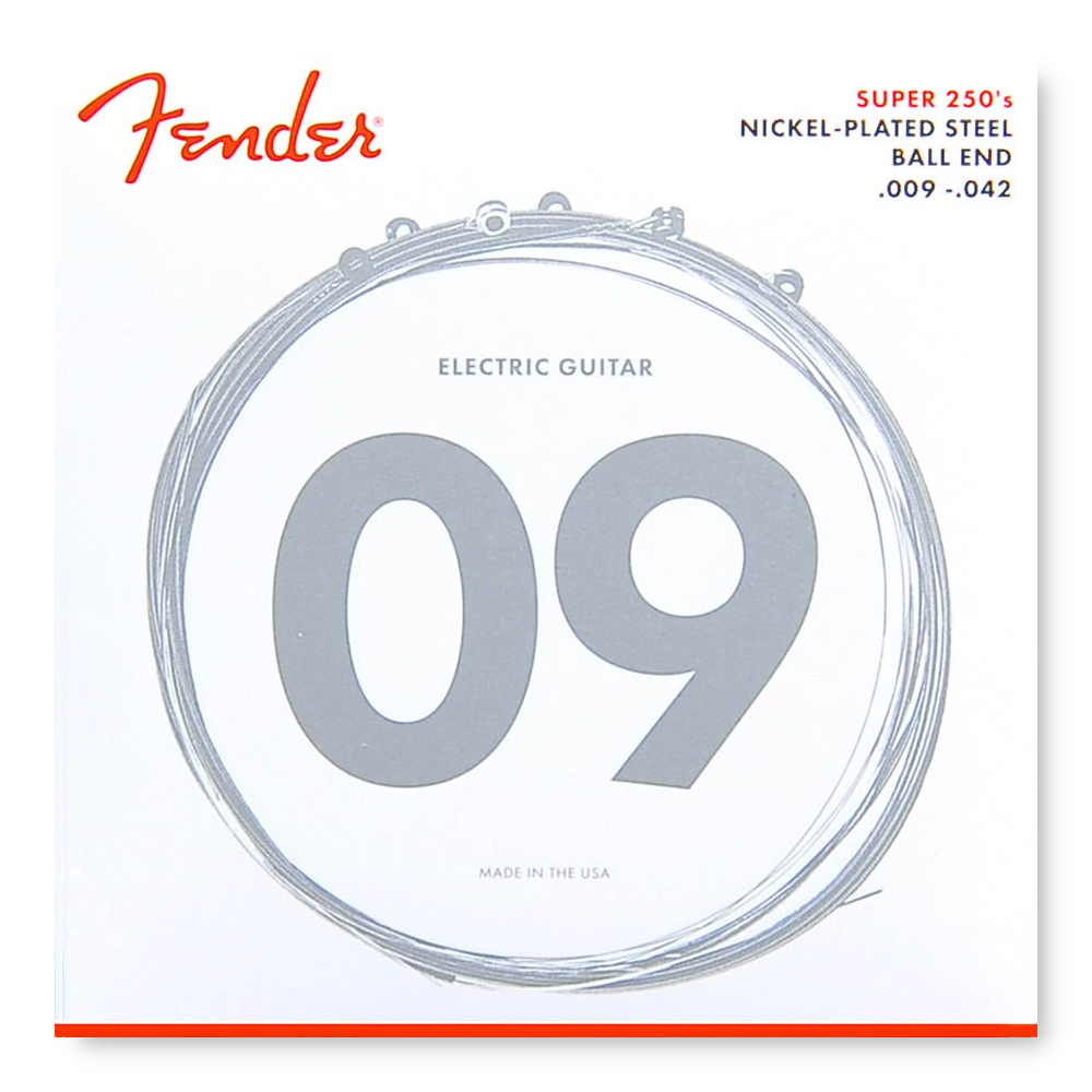 Fender Super 250's snaren 009-042 ball end