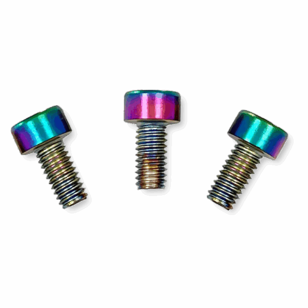 Floyd Rose FRNCSBCP locking nut screws burnt chrome