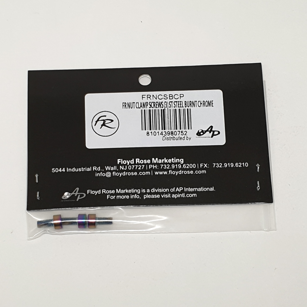 Floyd Rose FRNCSBCP locking nut screws burnt chrome - Afbeelding 2
