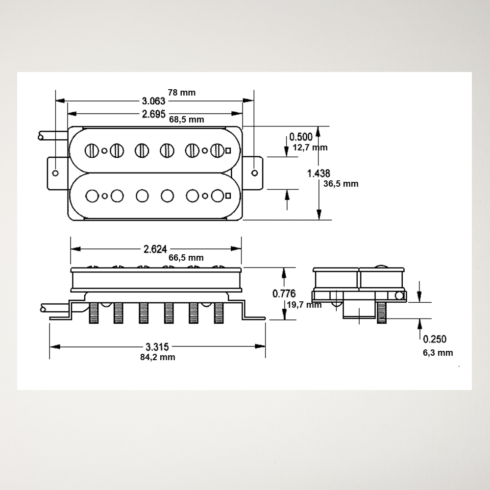 Seymour Duncan Saturday Night Special humbucker pickup, black, neck - Image 2