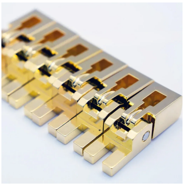 Floyd Rose FR1BSSSGP bridge saddles satin gold