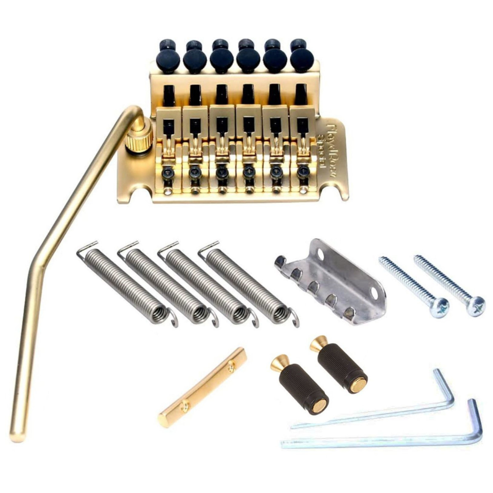 Floyd Rose FRTS-3000SG Special tremolo set, satin gold - Afbeelding 3