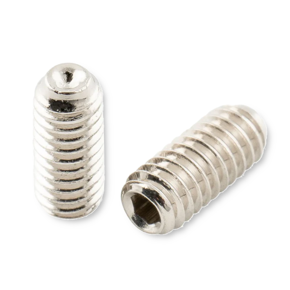 MusicLily brugzadelschroef imbus 6,5 mm USA UNF#4-48x1/4, nickel, 12 stuks - Afbeelding 4