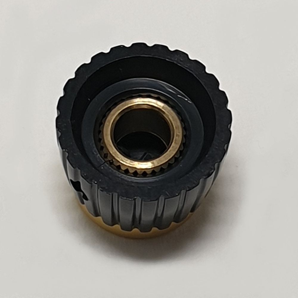 Marshall style knop, universeel, black-gold - Afbeelding 3