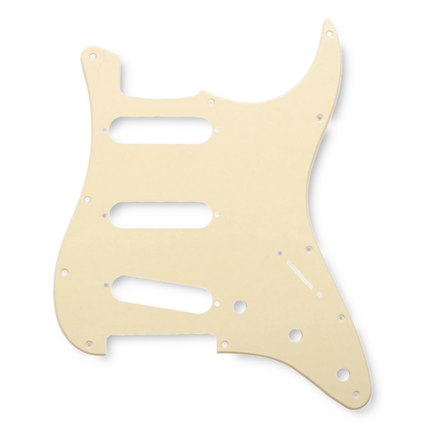 Slagplaat stratocaster 11H 1-ply cream