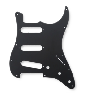 Slagplaat stratocaster 11H 1-ply matt black