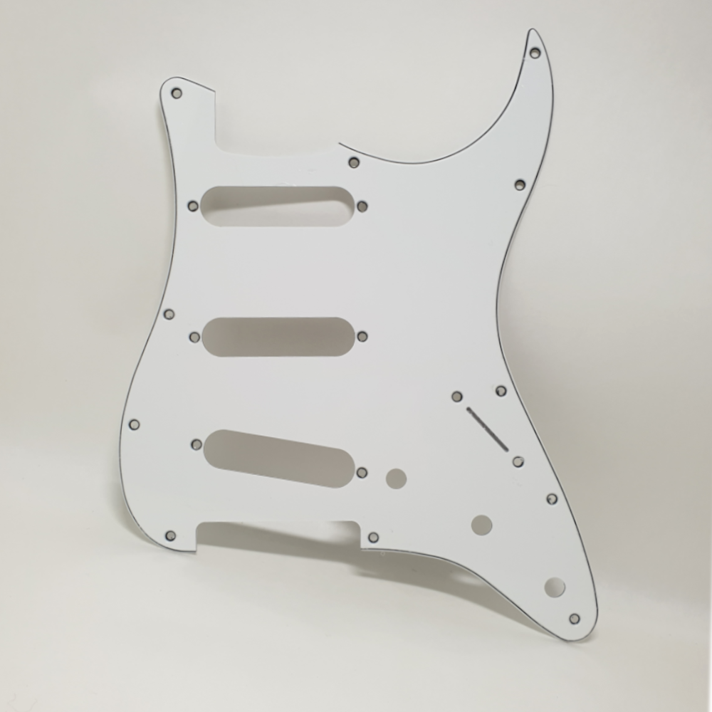 MusicLily MX0111 stratocaster slagplaat white 3-ply, 3 x single coil - Afbeelding 5