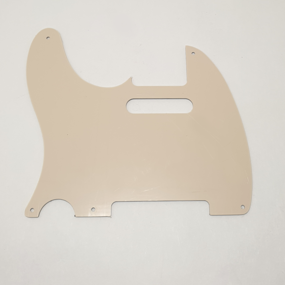 MusicLily MX1410 telecaster slagplaat 5-hole STD 4-ply aged white pearl - Image 5