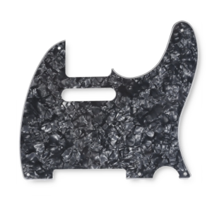 Telecaster pickguard STD 5-hole black pearl