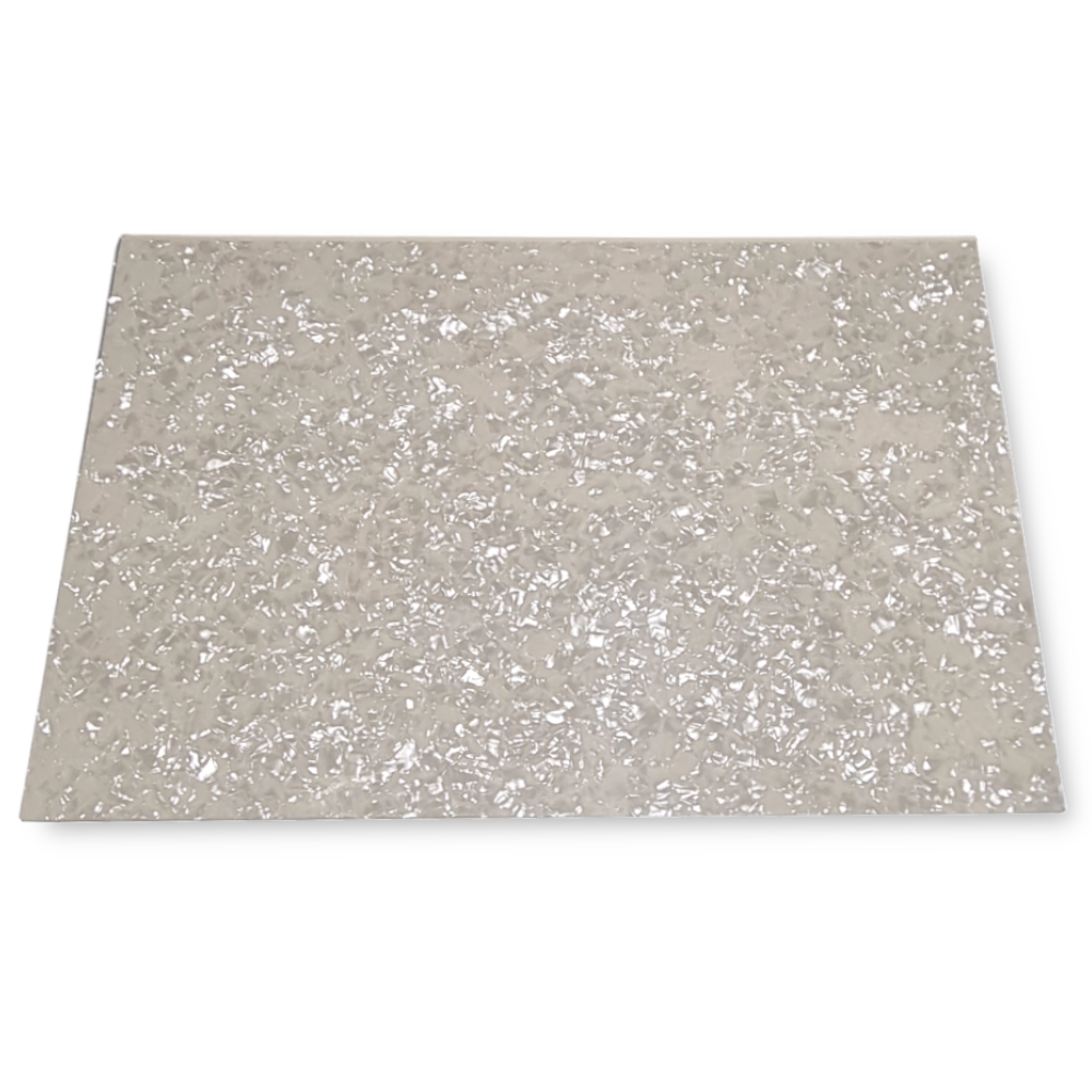 Pickguard blank material aged white pearl 4-ply 430x290