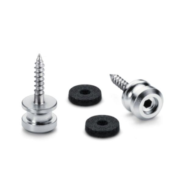 Schaller 24060300 straplock button set satin chrome