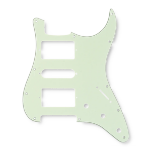 Slagplaat stratocaster 11H 2xH 1xSC 3-ply mint green