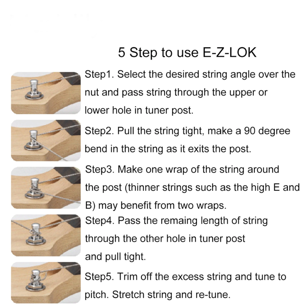 Wilkinson WJN07 stemmechanieken set EZ-lock, chrome, 6-in-lijn - Image 5