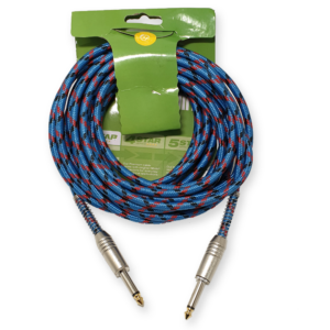 Adam Hall K3IPP0600V-BRB vintage instrument kabel mono 6 mtr