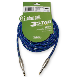Adam Hall K3IPP0600V-BWG vintage instrument kabel mono 6 mtr