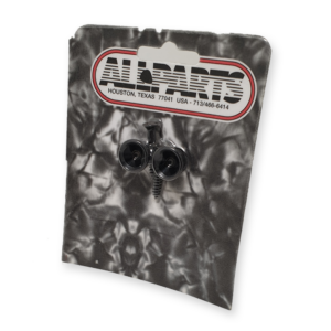 Allparts AP-0670-003 draagriem knop, 2-pack zwart