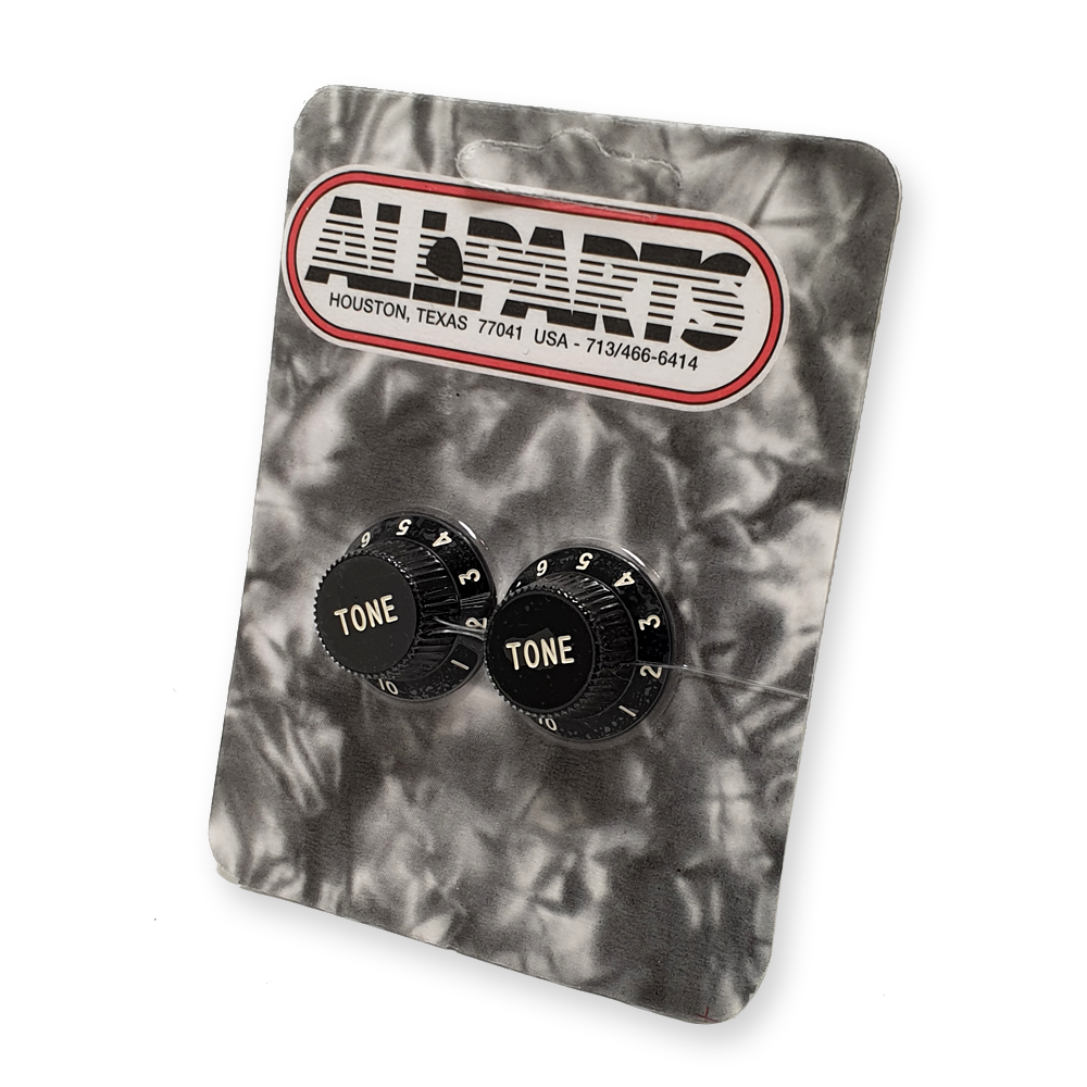 Allparts stratocaster bell tone knop, zwart PK-0153-023