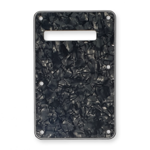 Fleor stratocaster back cover black pearl