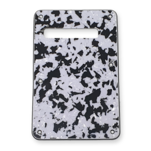 Fleor stratocaster back cover black/white agate