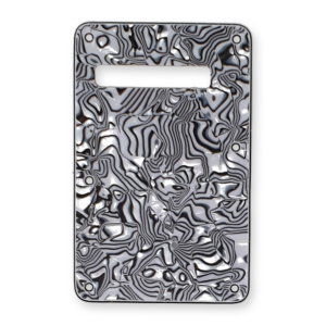 Fleor stratocaster back cover black/white shell