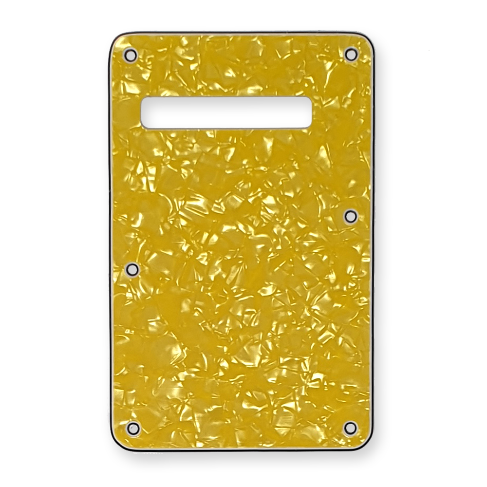 Fleor stratocaster back cover yellow pearl