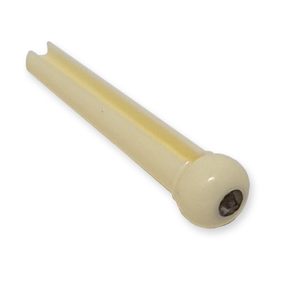 Boston 2013 brugpennen, 6 stuks, ivory met 3mm parelmoer stip