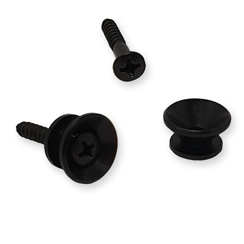 Boston EP-L-B draagriem knop 14 mm, zwart