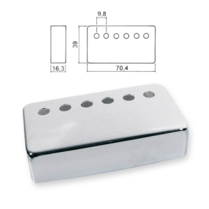 Boston HPC-20-NIF neck pickup cover, nickel