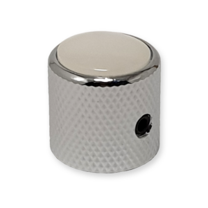 Boston KCH-236 dome knop, chrome met pearl inlay