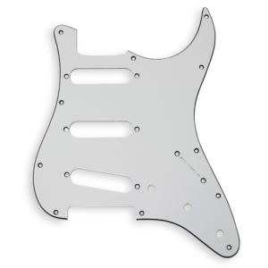 Boston ST-313-W stratocaster slagplaat white 3-ply, 3 x single coil