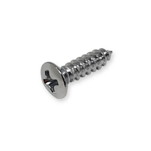 Boston TS-01-C slagplaat schroeven, 12 x 3 mm, chrome 12 st.