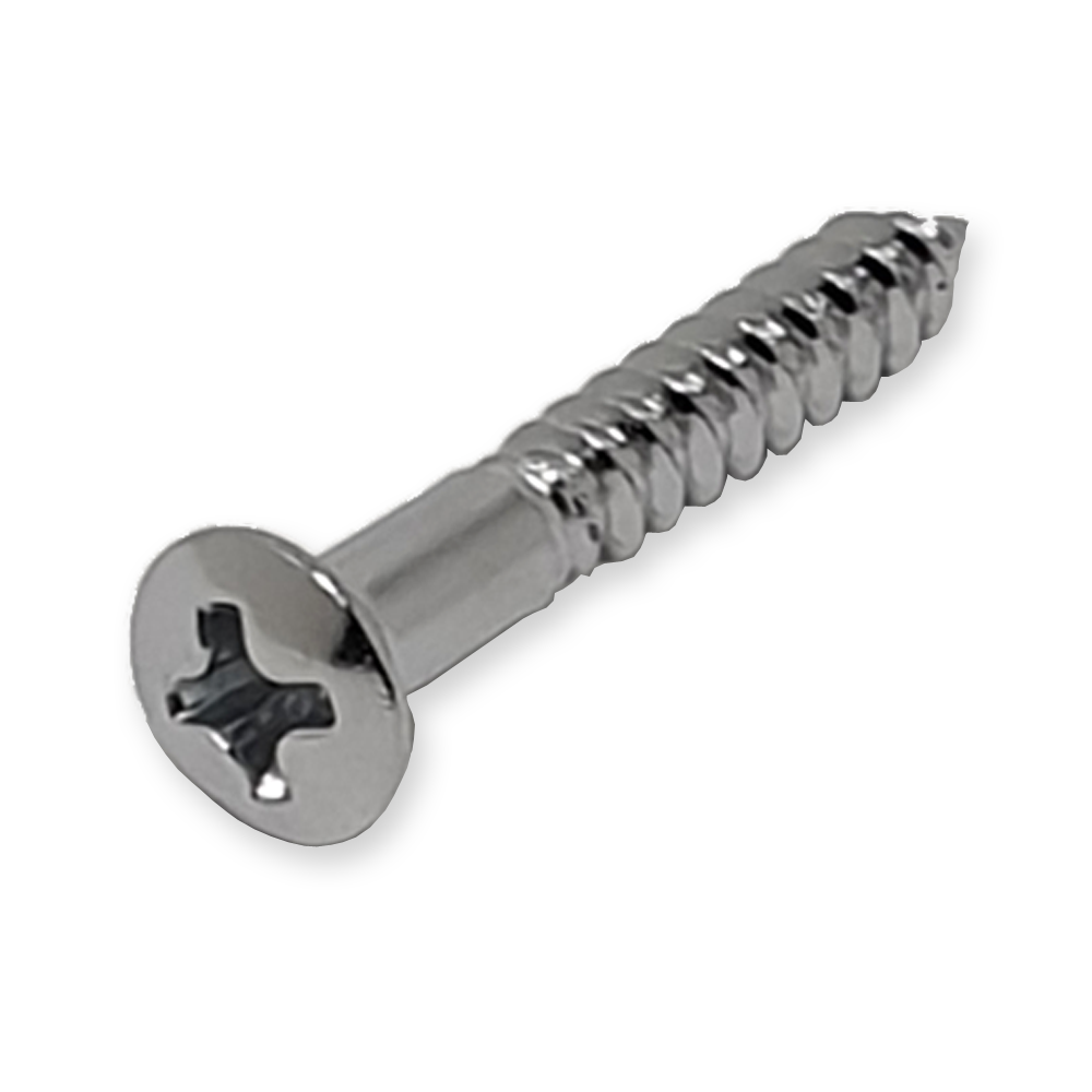 Boston WS-04-C vaste brug schroeven, 25 x 3,5 mm, chrome