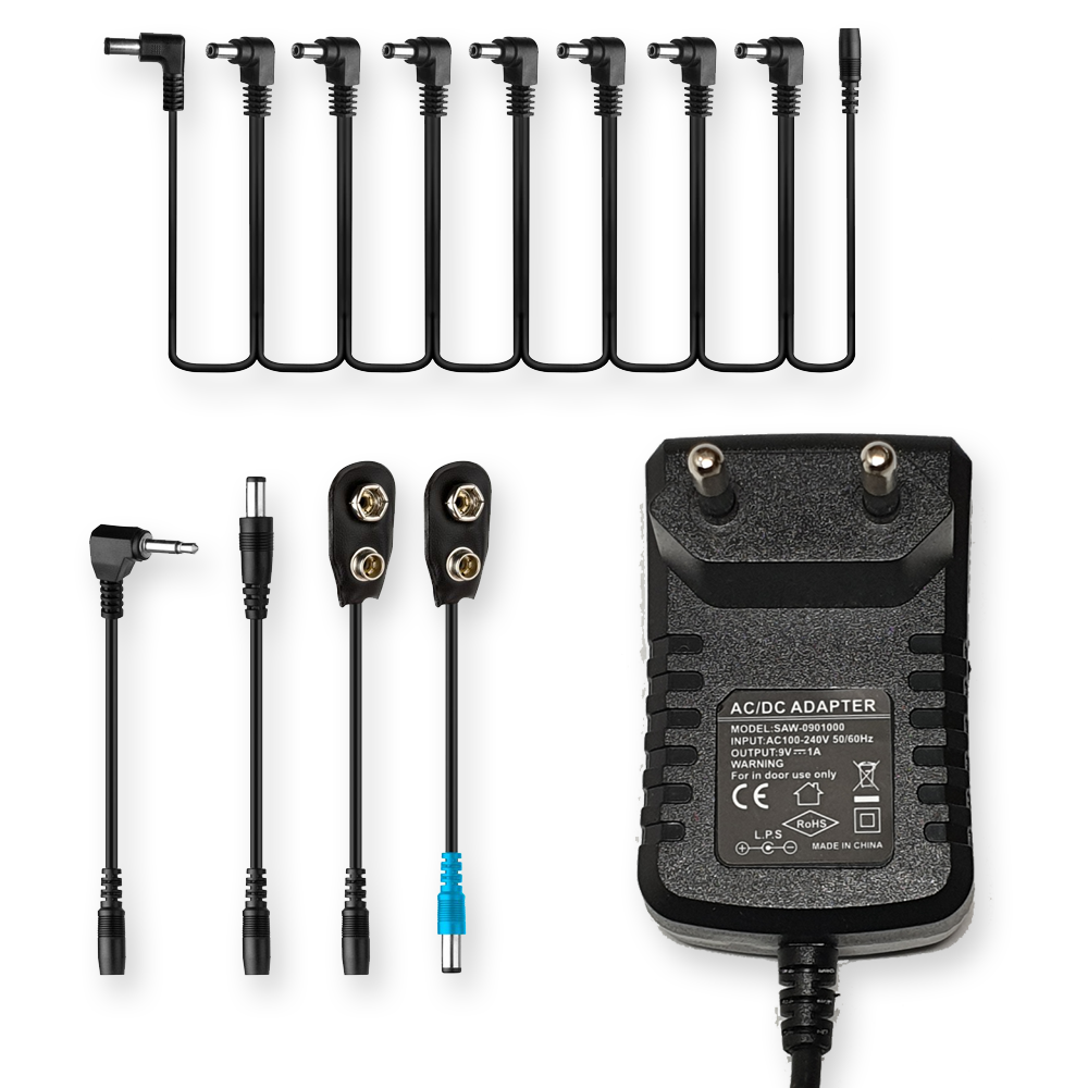 Caline CP-07B adapter 1000 mA pedaal voeding