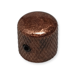 Dome knop, voor volume of tone regelaar, bronze