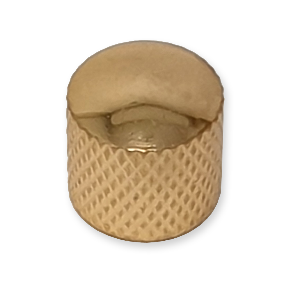 Dome knop, voor volume of tone regelaar, gold