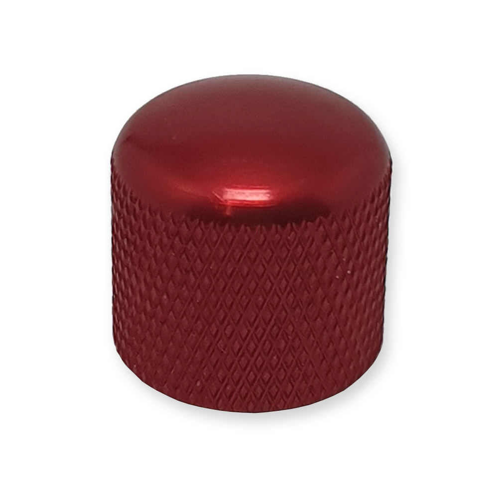 Dome knop, voor volume of tone regelaar, rood