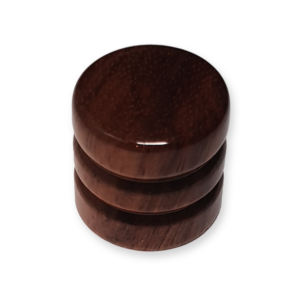 Dome knop, voor volume of tone regelaar, wood brown