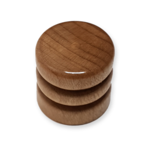 Dome knop, voor volume of tone regelaar, wood maple